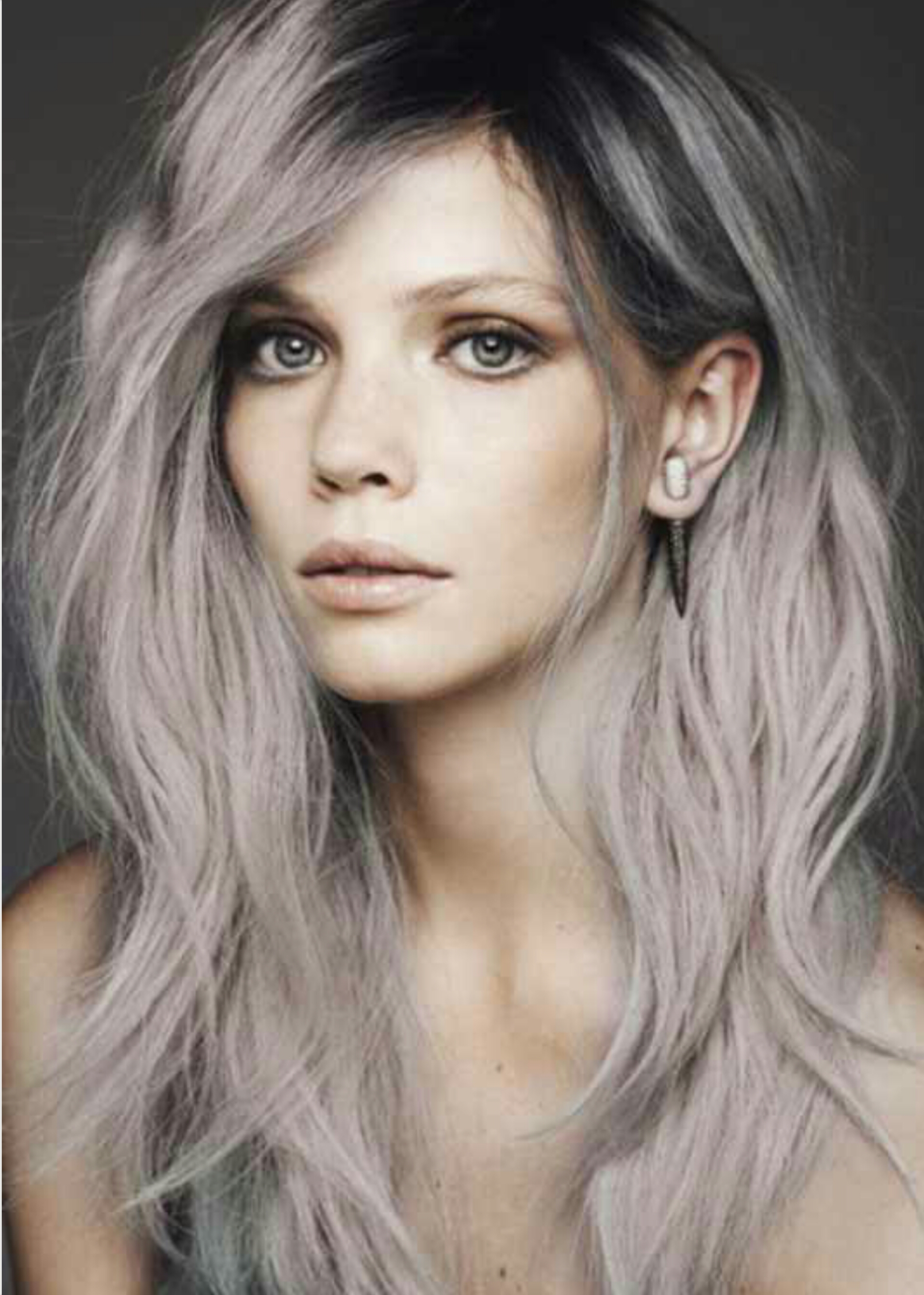 grey hair Silver