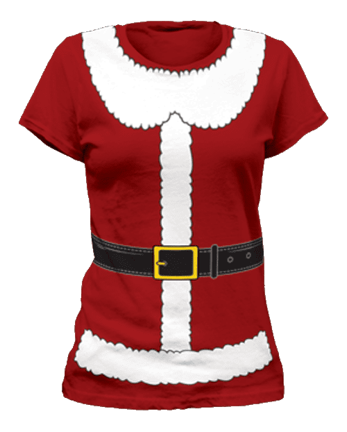 claus costume adult Santa shirt