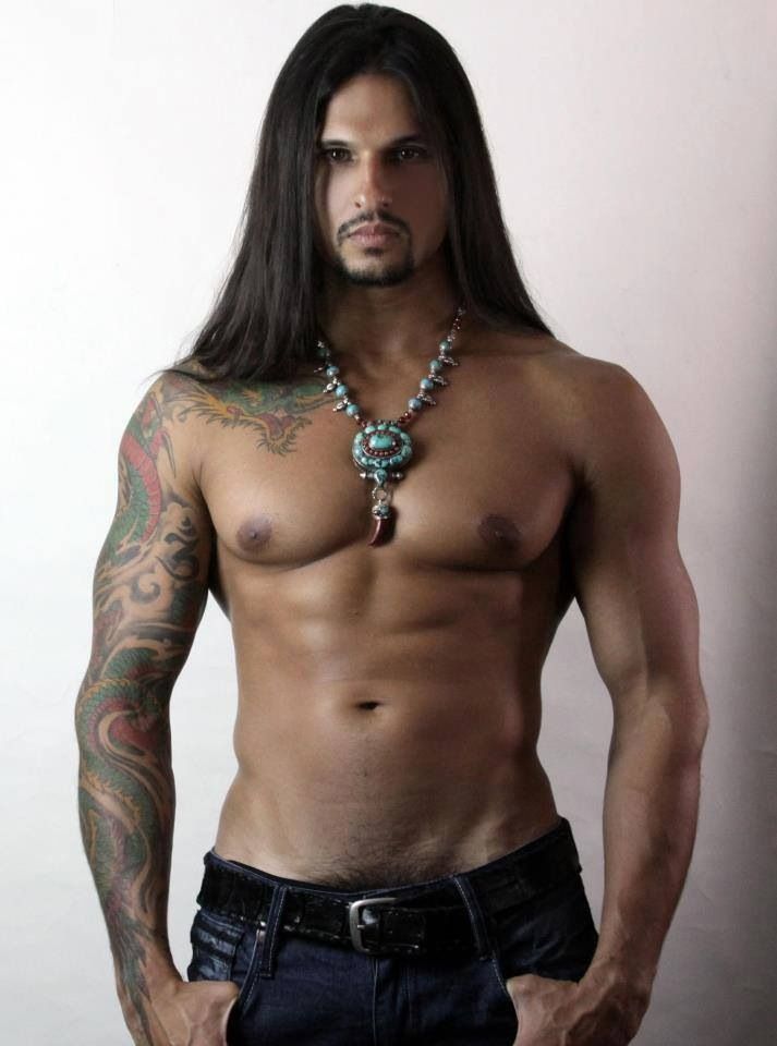with long men hair Sexy