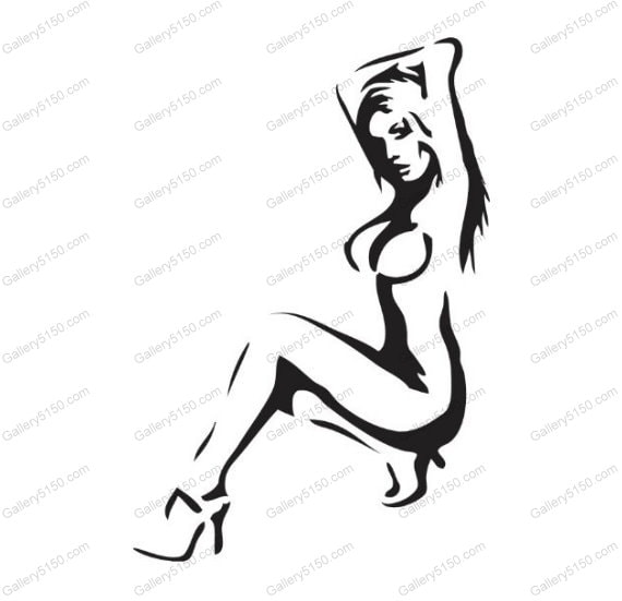 girl Nude silhouette art