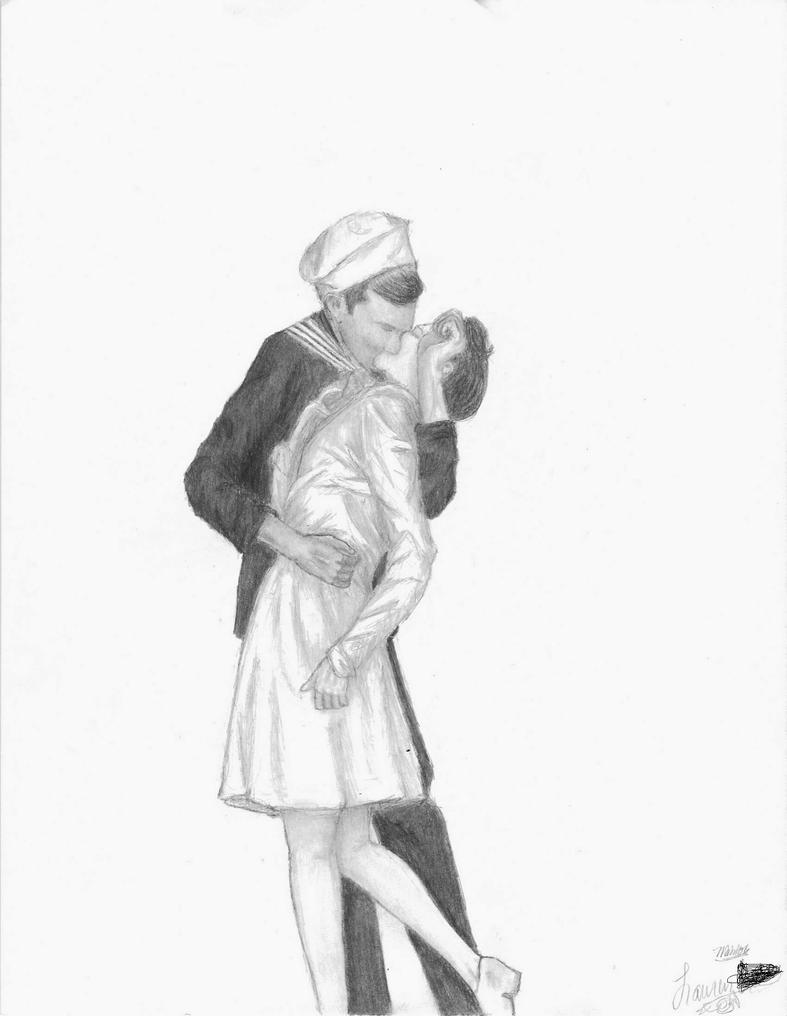nurse Sailor kisses
