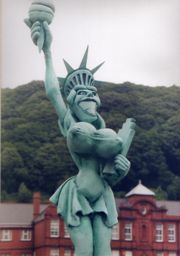 Sex worker statue.