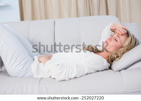 teen lying on stomach Blonde