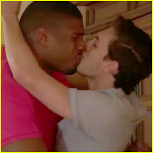 kiss boyfriend Sam and michael