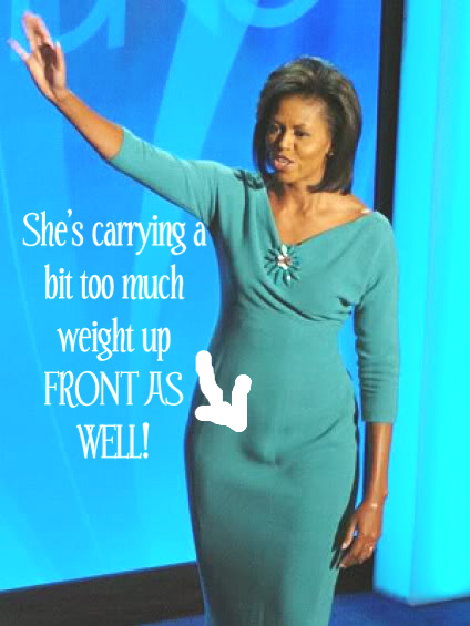 bulge Michelle obama