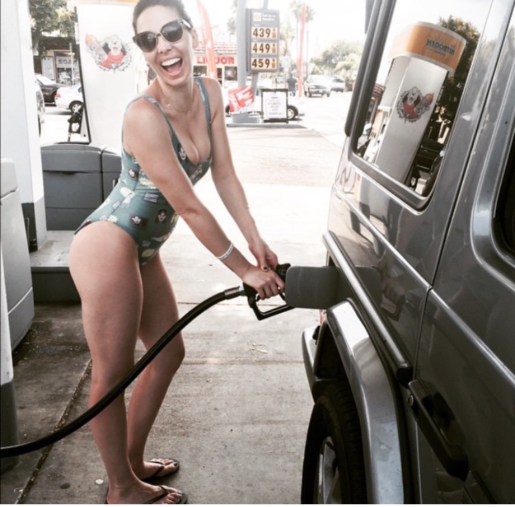 pumping naked girl Nude gas
