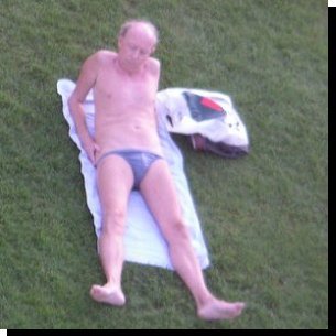 sunbathing nude Men