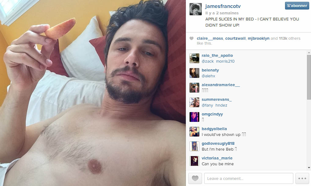 franco selfie instagram James