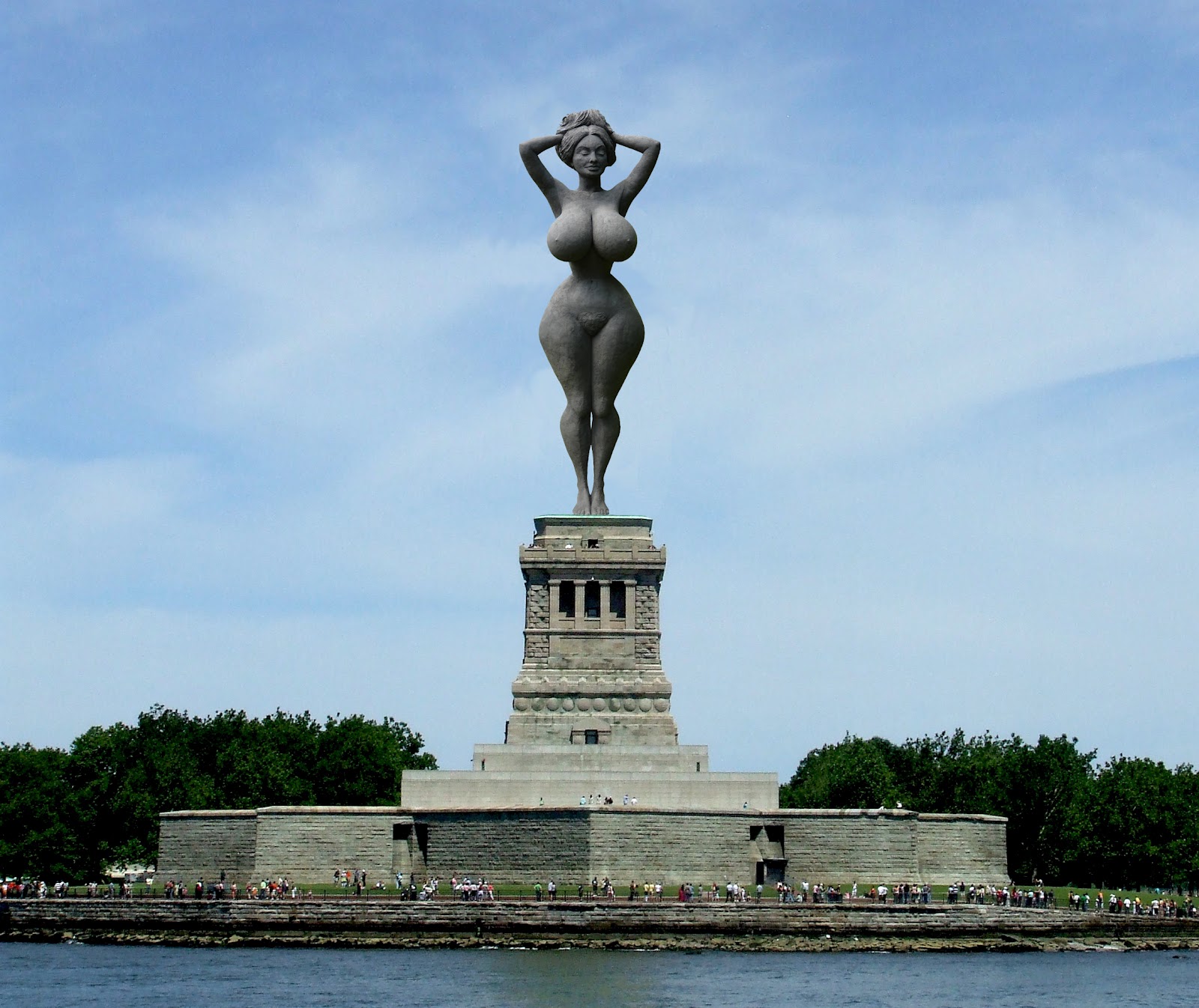 of liberty tits Statue